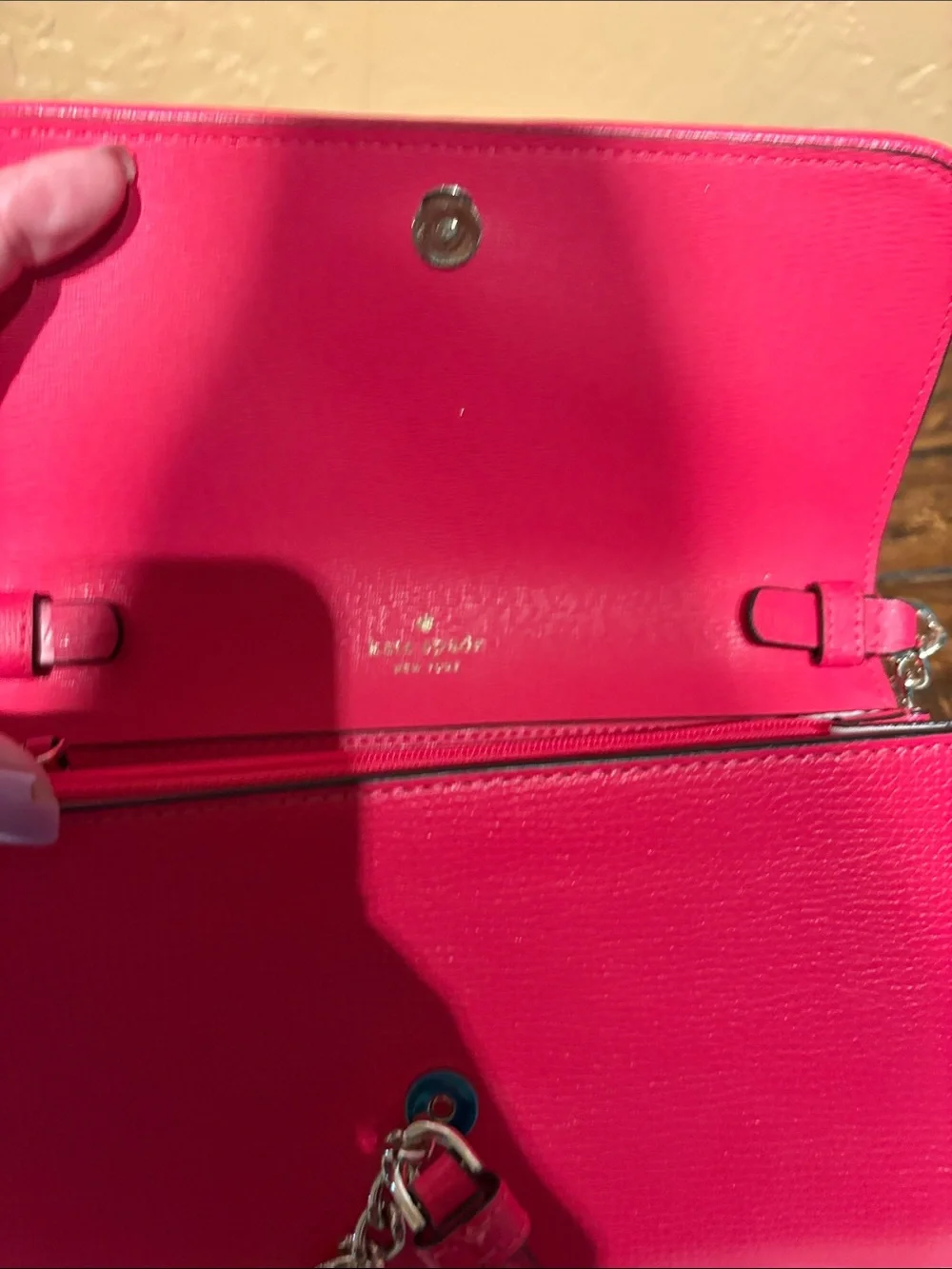 kate spade NWT Darcy Pink and Cream Woven Houndstooth Crossbody/Clutch MSRP $289
